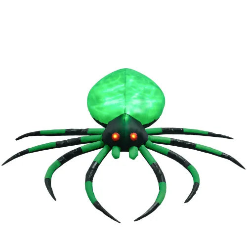 Halloween Inflatable Spider Decoration LED Outdoor Waterproof
