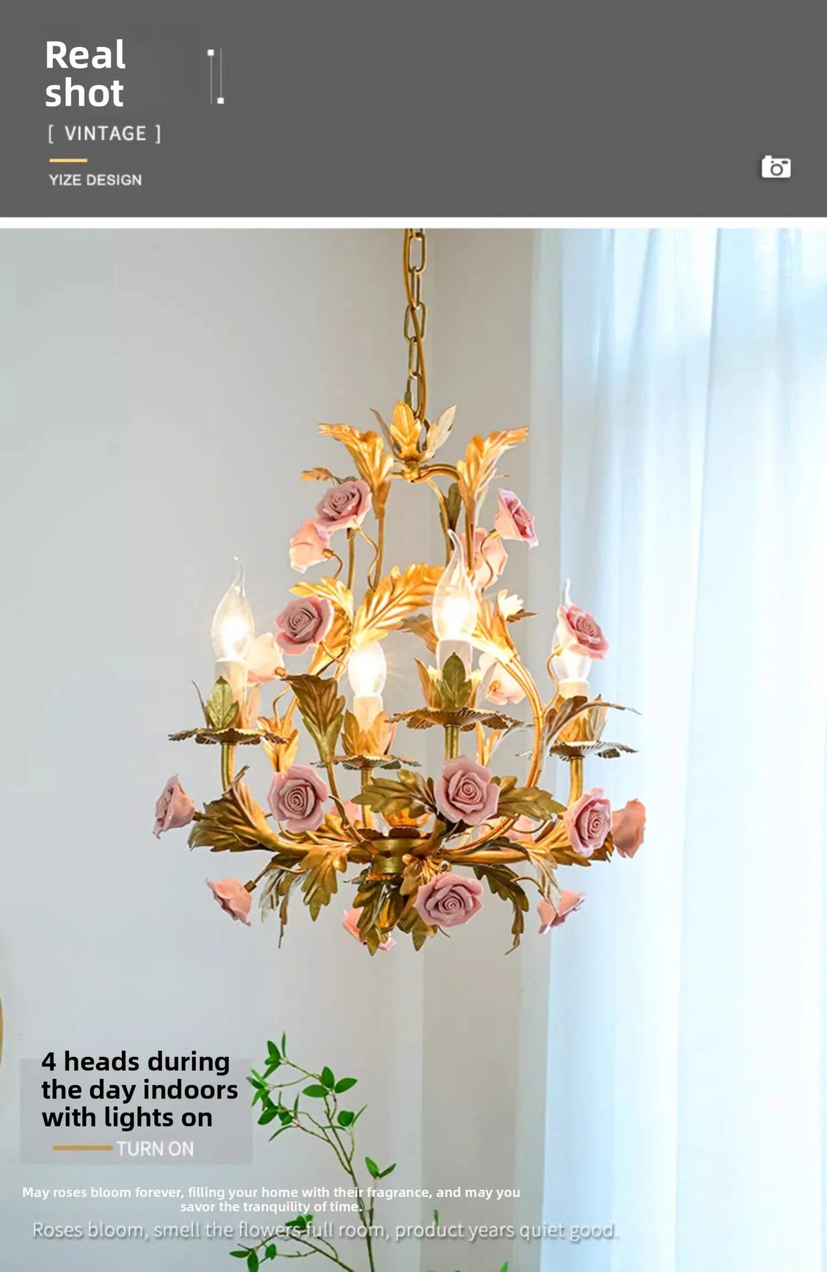 Hailunbao Brushed Stainless Steel Pendant Chandelier Ceiling Light