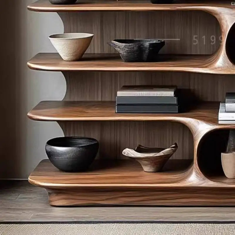Classic Wooden Living Room Cabinets Rustic High Modern Narrow Living Room Cabinets Space Saving Meuble De Rangements Furniture