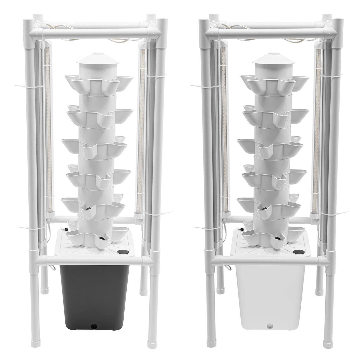 Six-Tier Hydroponics Vertical Garden Tower With 30 Planting Holes