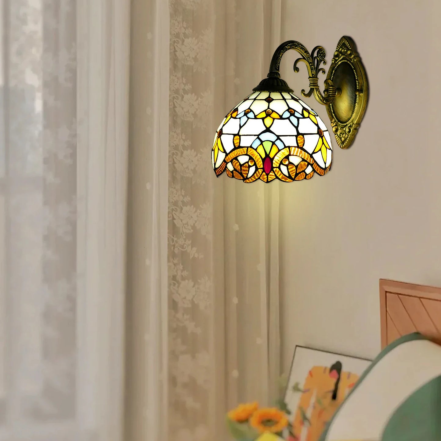Vintage Dome Wall Lamp Retro Light For Living Room Staircase