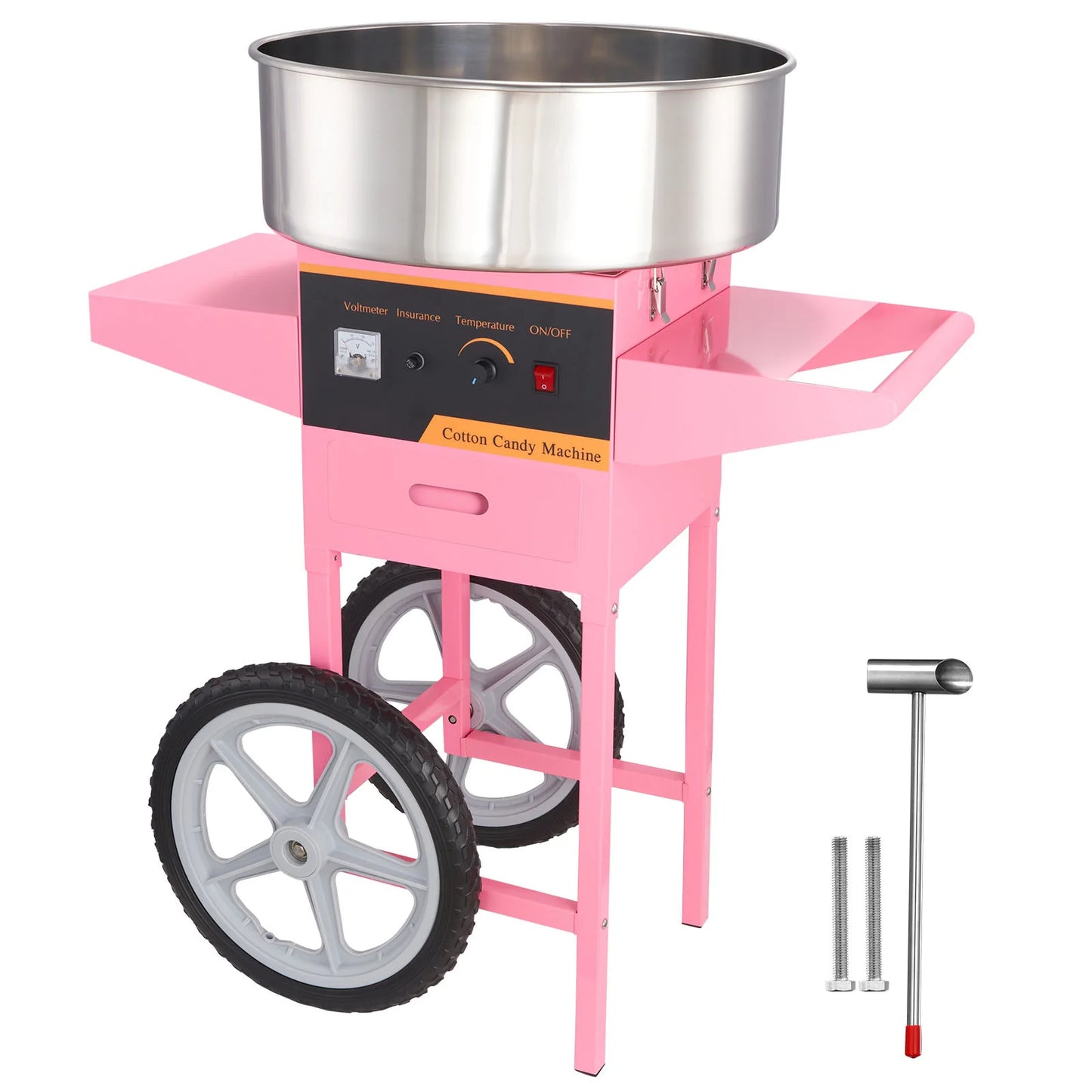 SucceBuy 1000W Electric Cotton Candy Machine With Cart