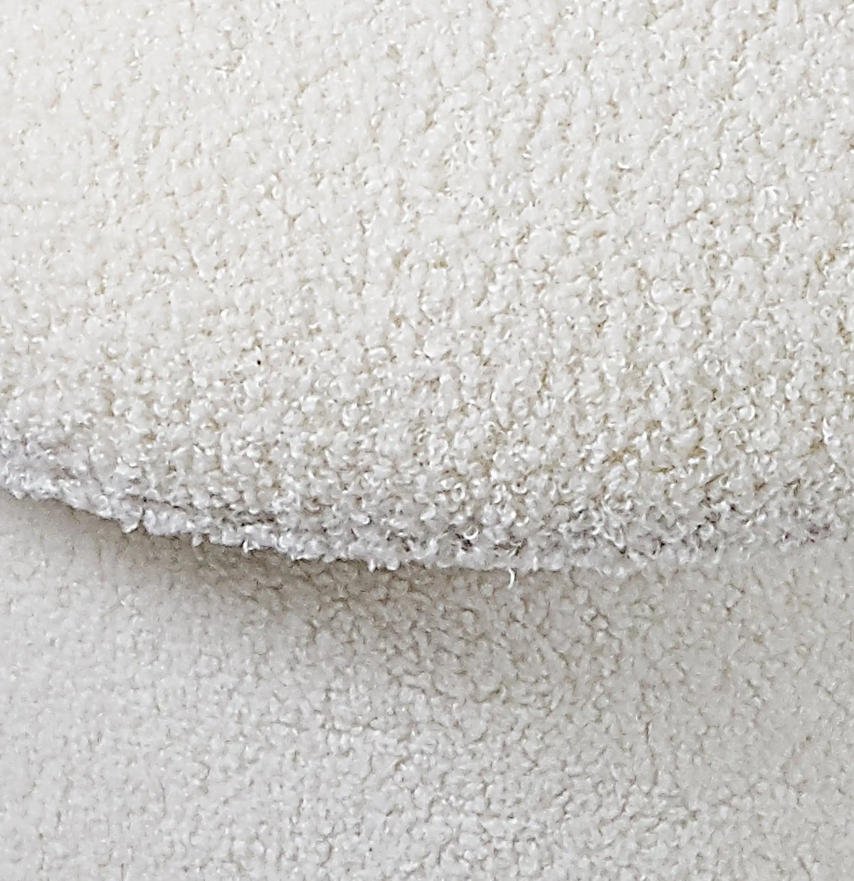 Mainstays Mushroom Boucle Storage Ottoman Upholstered Footrest