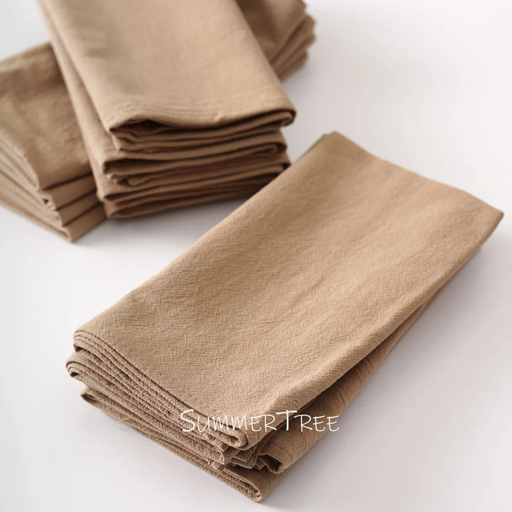 Summertree CN 50 Pack Plain Cotton Napkins For Dining Table