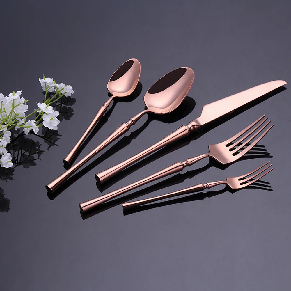TD HOME Stainless Steel Cutlery Set Flatware Utensils