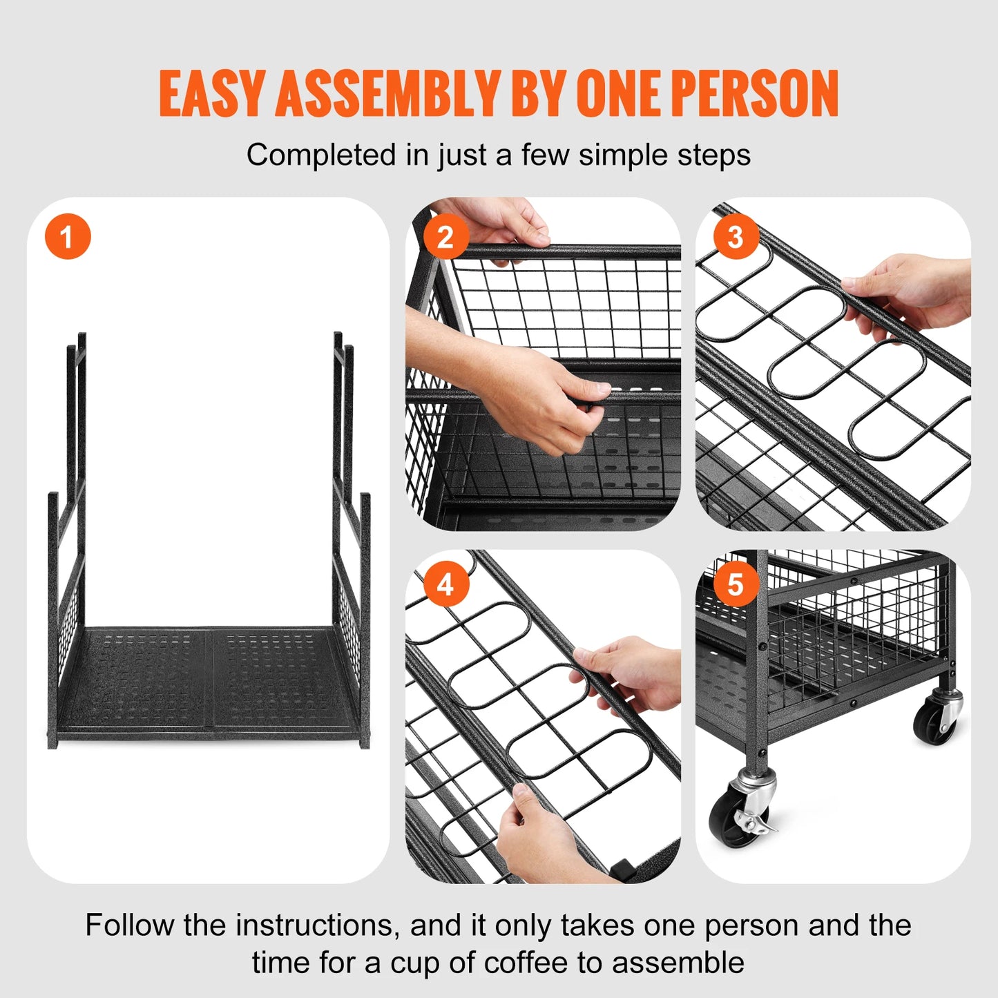 SucceBuy 16 Slot Garden Tool Organizer Tower Rack With Hooks