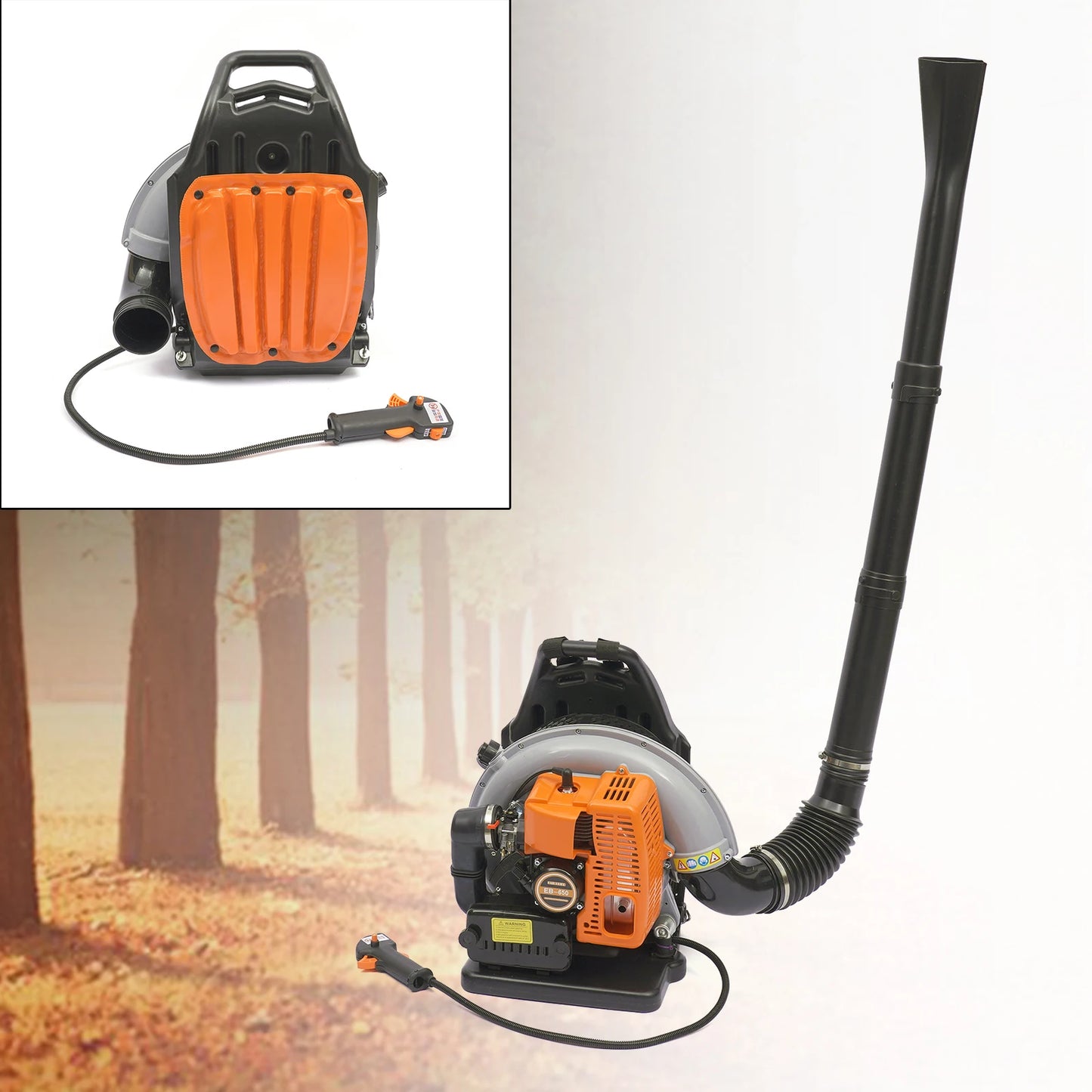 Gasoline Powered Backpack Leaf Blower Air Cooled for Road Sweep