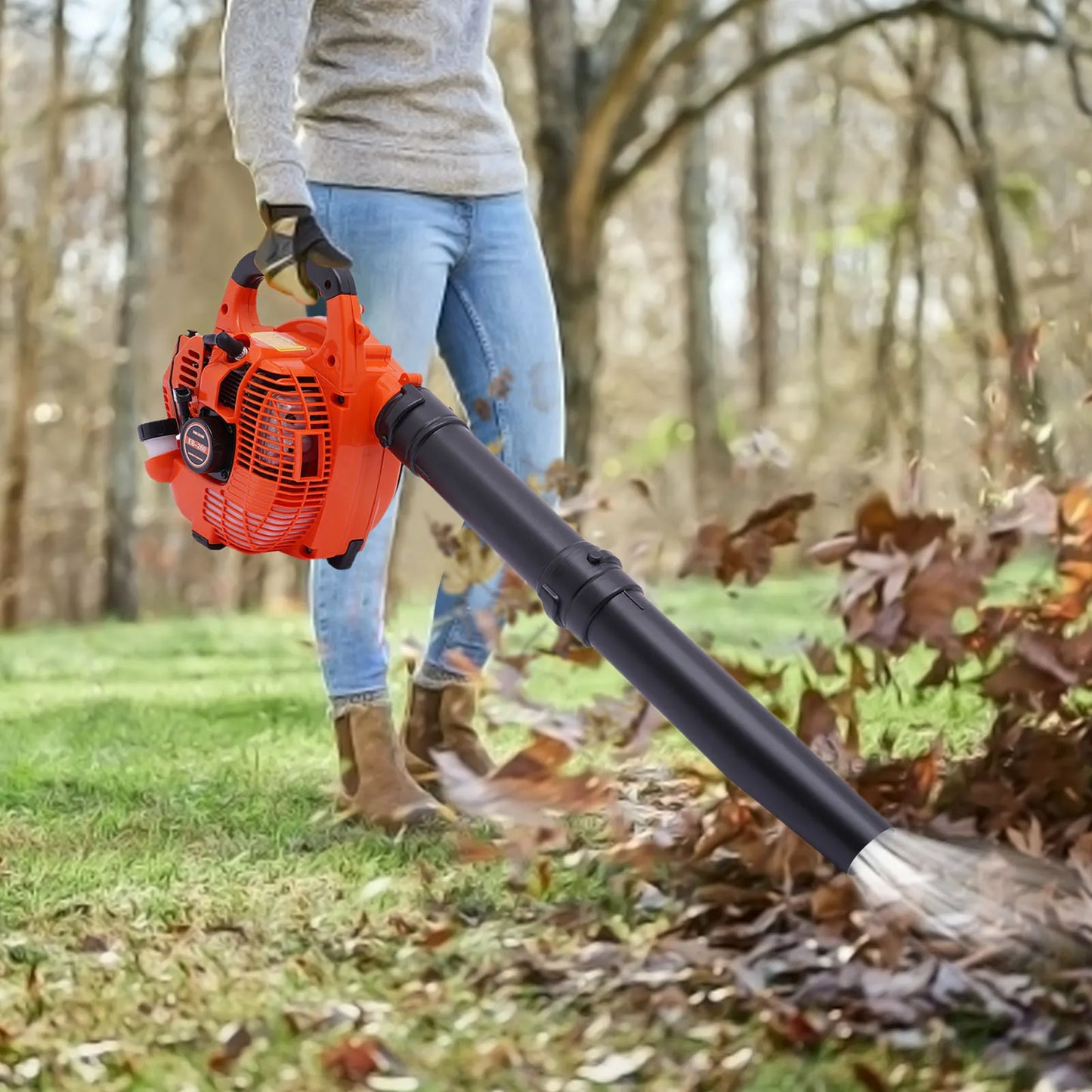 Gas Leaf Blower 25.4cc 2-Stroke Commercial Handheld