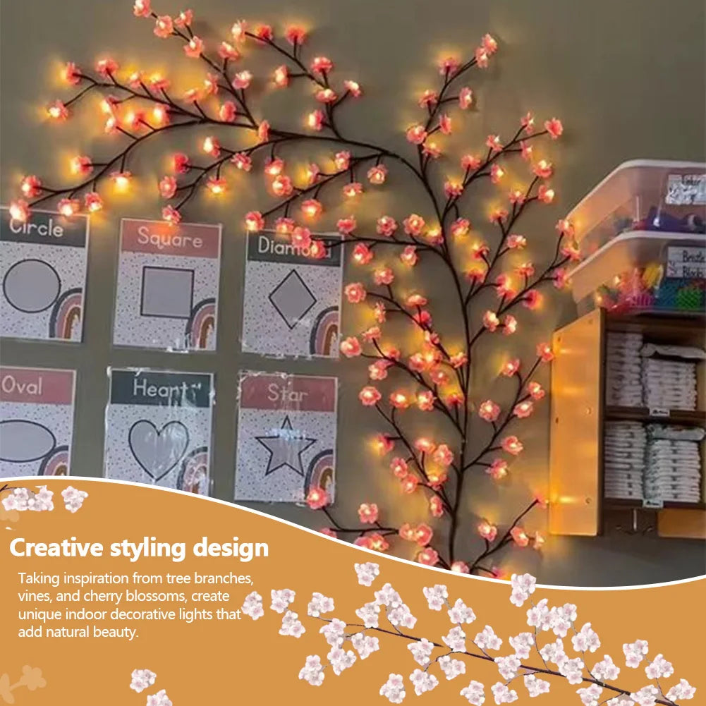 LAIMANEI LED Cherry Blossom Branch Lights With Remote Control