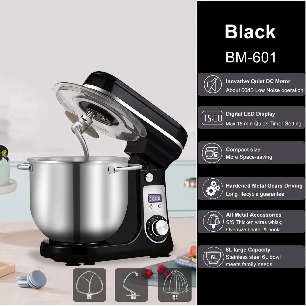 Biolomix 1200W Kitchen Stand Mixer With Blender Quiet Motor