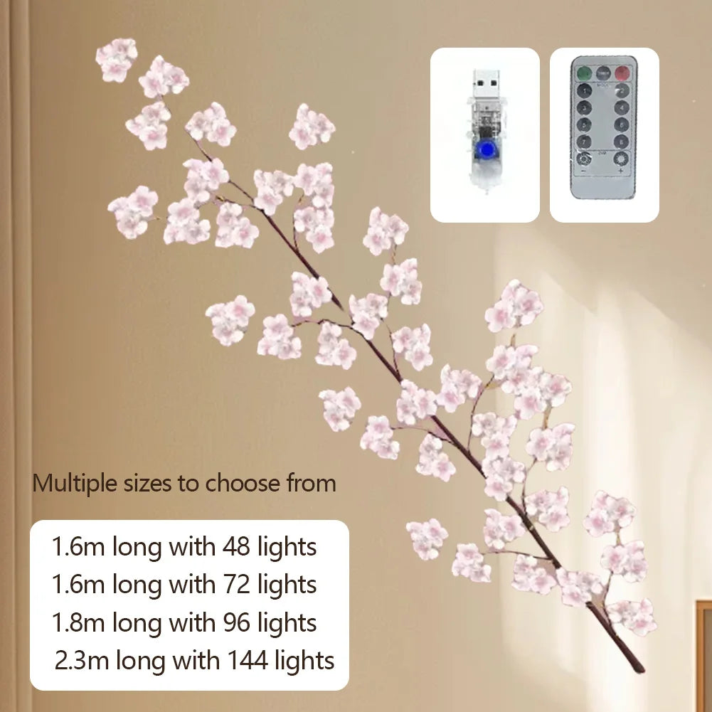 LAIMANEI LED Cherry Blossom Branch Lights With Remote Control