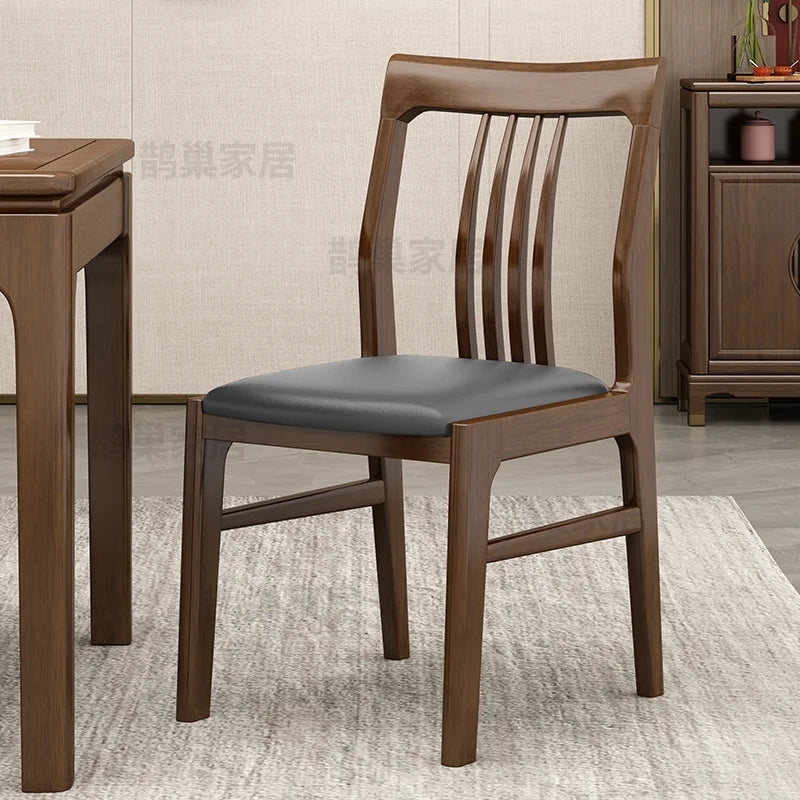 Elegant Wooden Dining Chairs For Living Room Modern Style