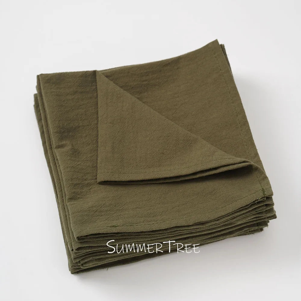 Summertree CN 50 Pack Plain Cotton Napkins For Dining Table