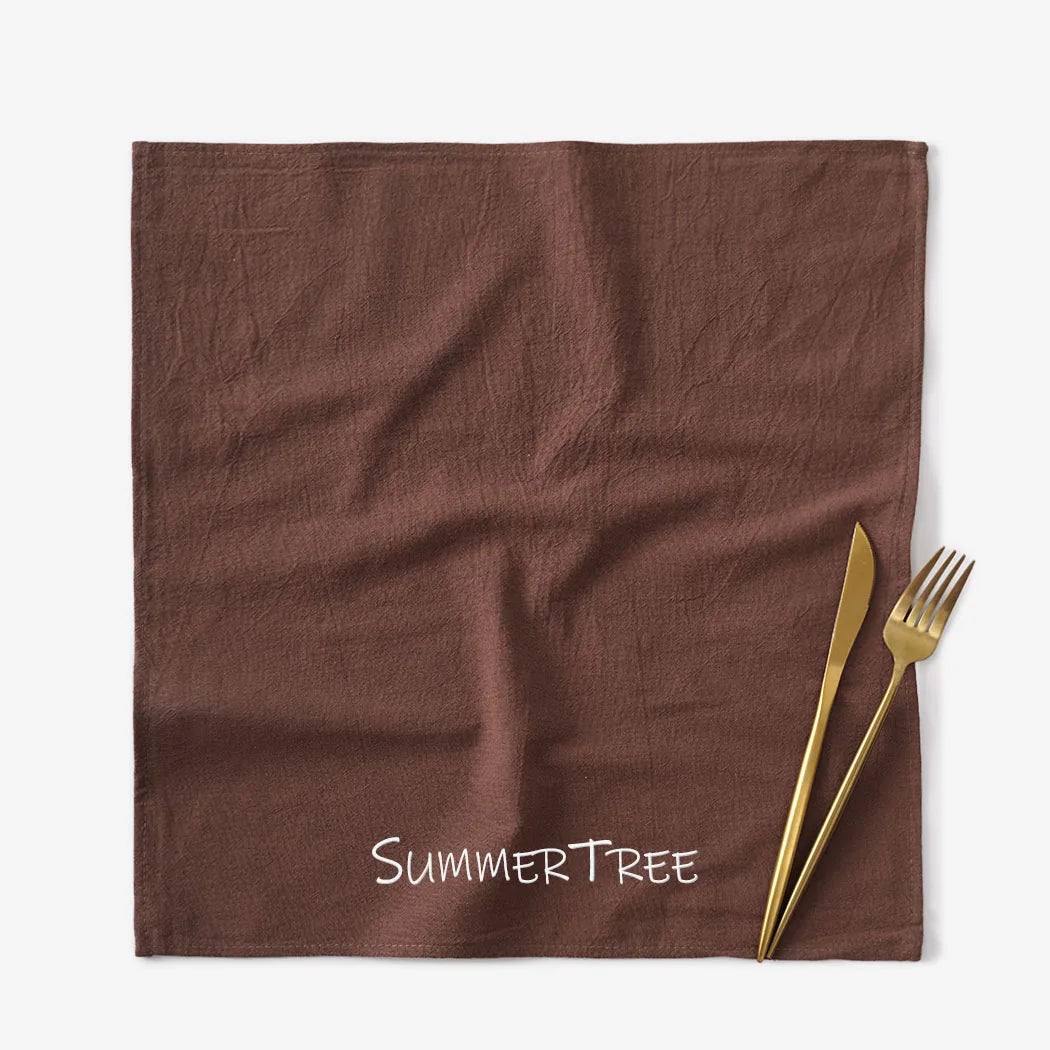 Summertree CN 50 Pack Plain Cotton Napkins For Dining Table