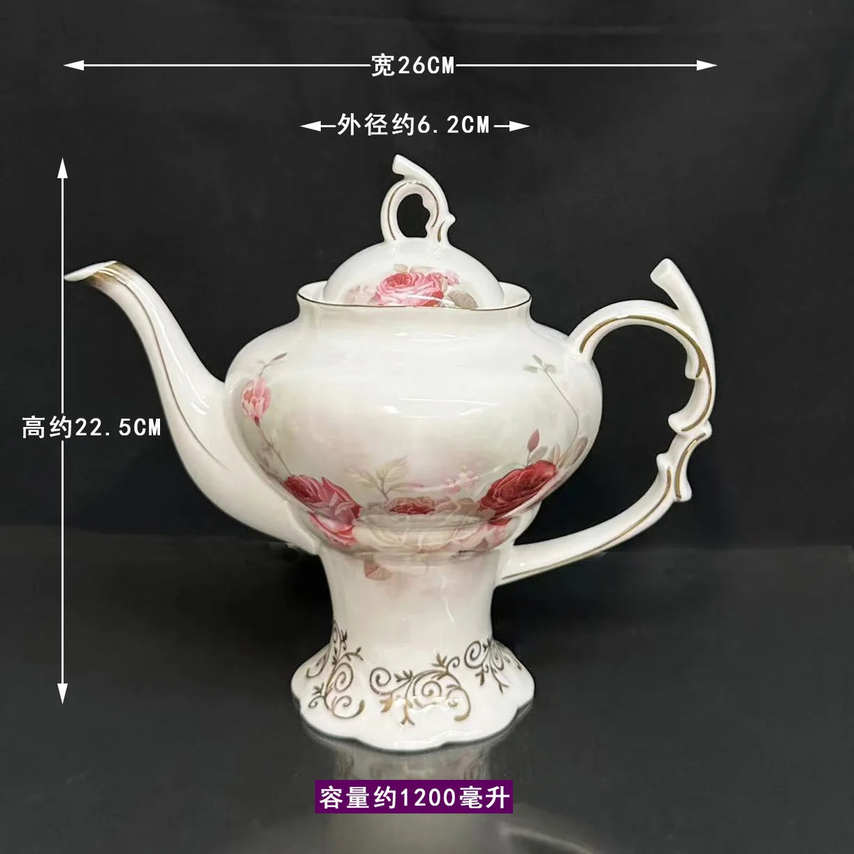 Palace style afternoon tea coffee set coffee cup pot pot hollowed out Dim sum plate