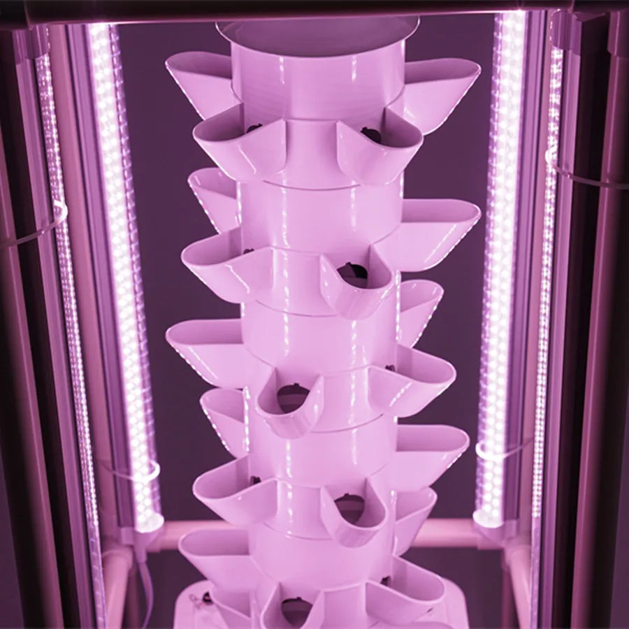 Six-Tier Hydroponics Vertical Garden Tower With 30 Planting Holes