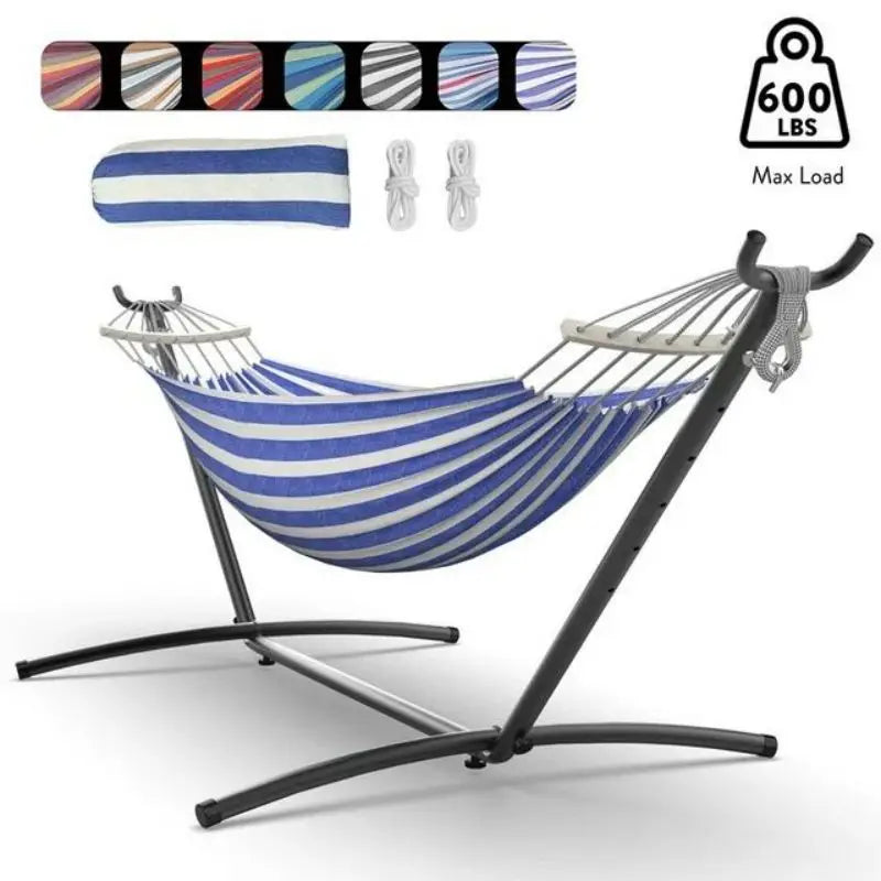 GYROOR Adjustable Outdoor Hammock Stand With 600 Lb Capacity