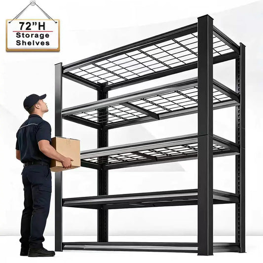 Adjustable Metal Double Layer Shelving Rack For Warehouse And Kitchen