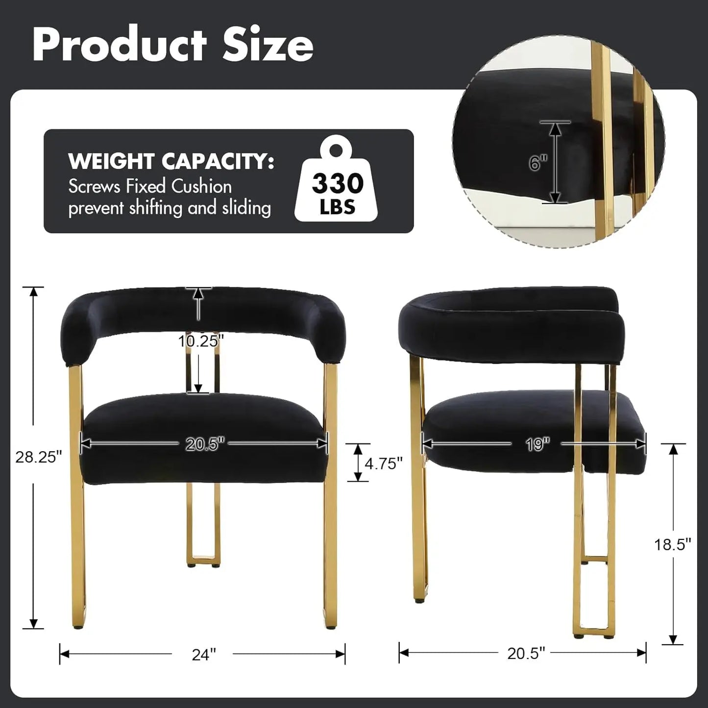 Set Of 4 Velvet Barrel Dining Armchairs With Metal Legs