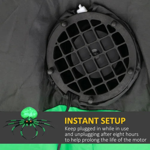 Halloween Inflatable Spider Decoration LED Outdoor Waterproof