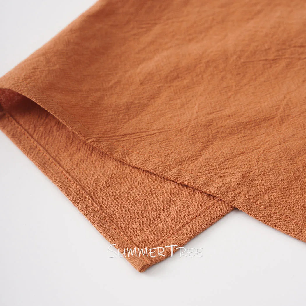Summertree Reusable Plain Cotton Cloth Table Napkins