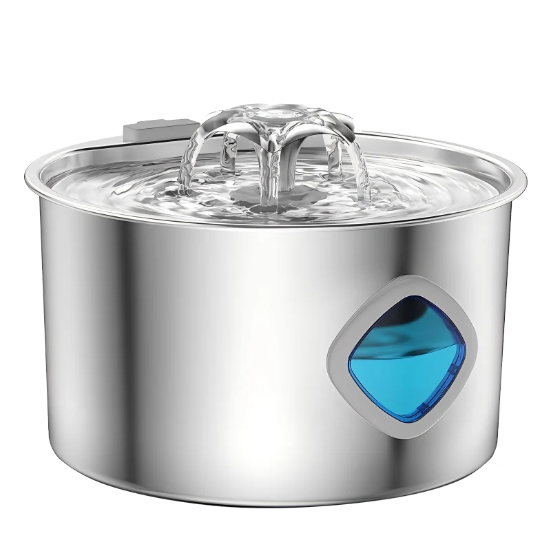 JLVDXN Automatic Cat Water Fountain Stainless Steel With Filter