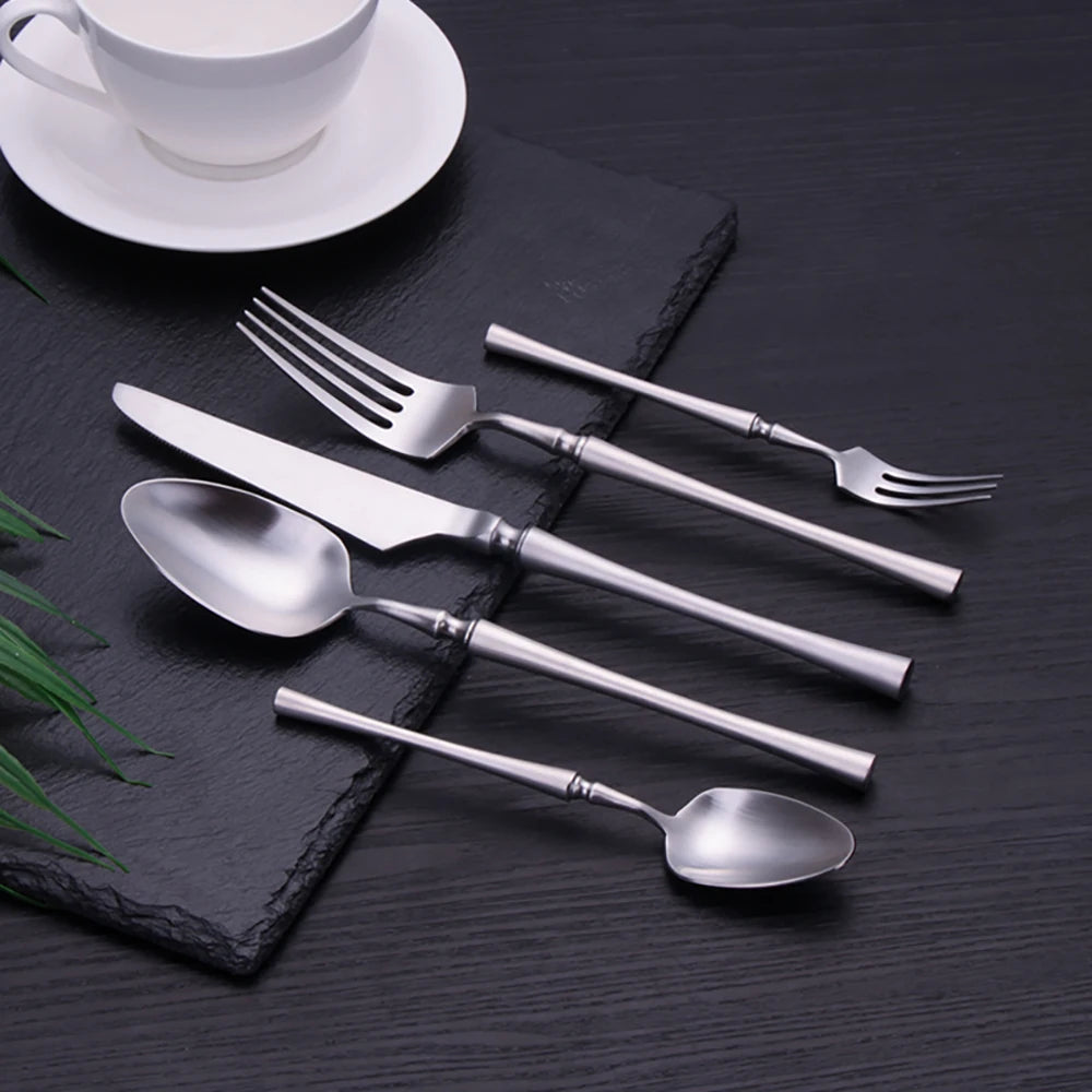 TD HOME Stainless Steel Cutlery Set Flatware Utensils