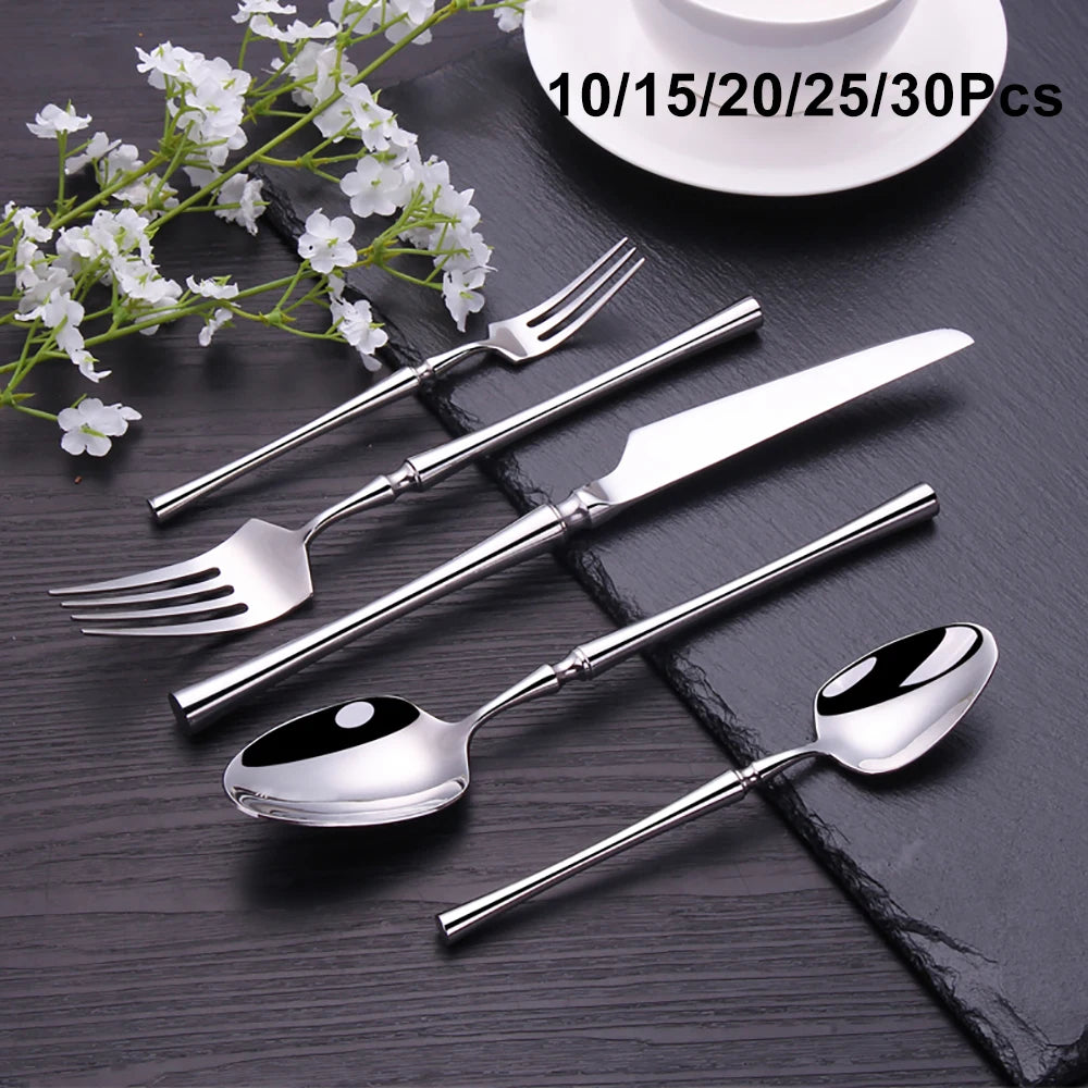 TD HOME Stainless Steel Cutlery Set Flatware Utensils