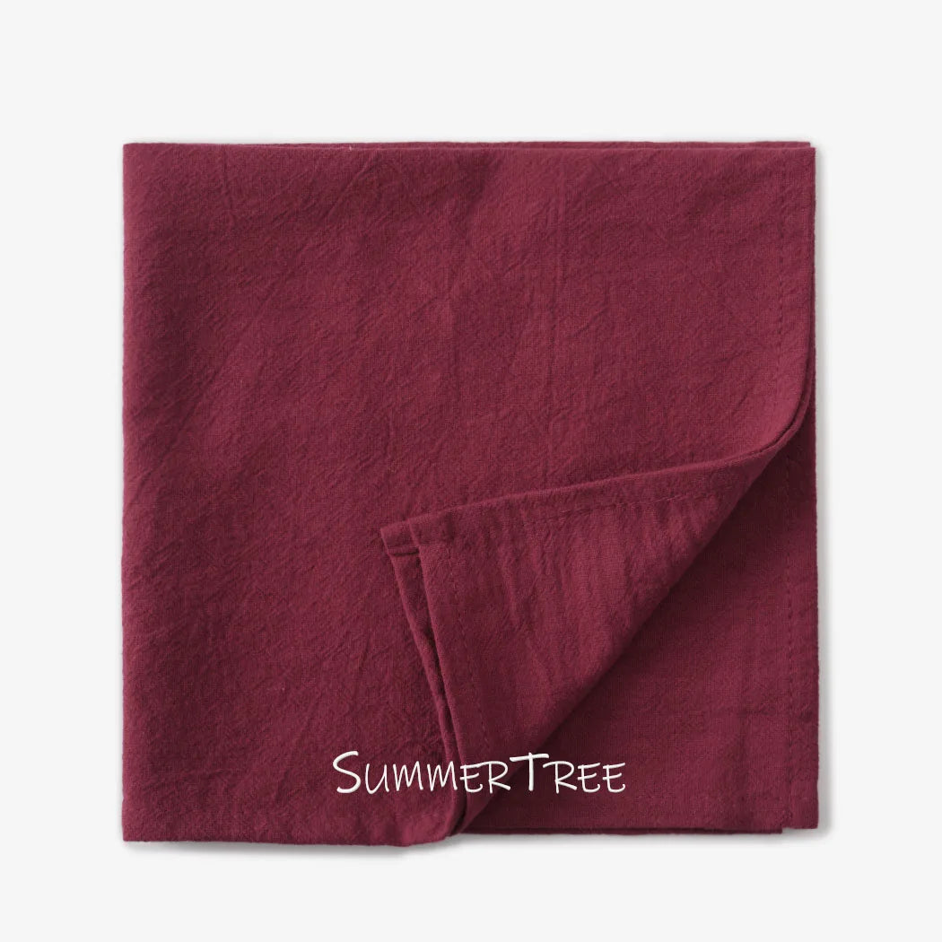 Summertree CN 50 Pack Plain Cotton Napkins For Dining Table
