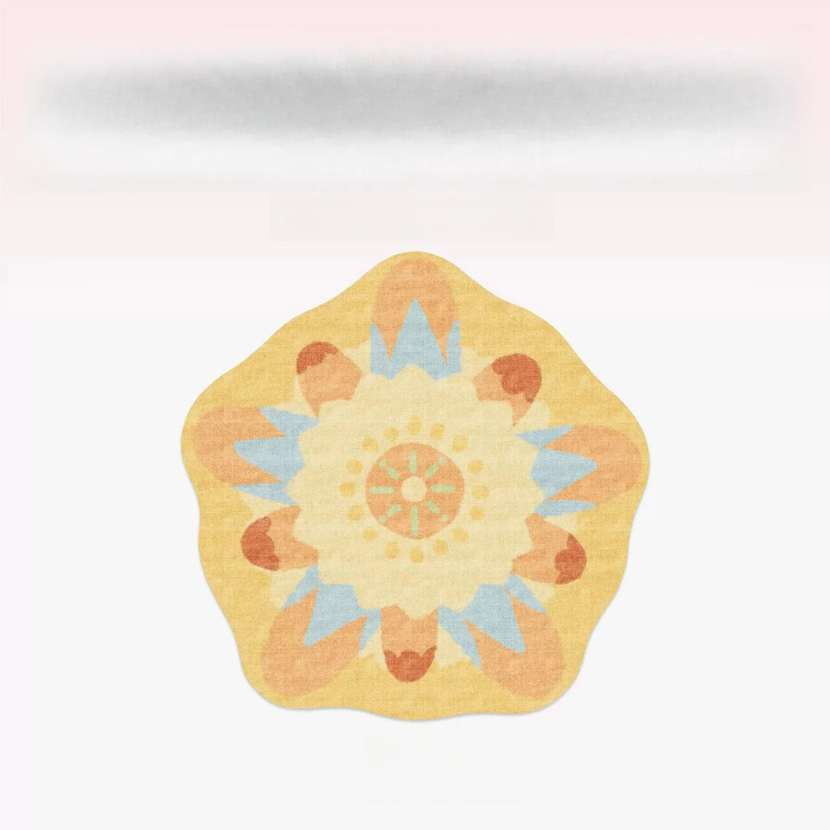 Irregular Plush Floor Rug For Bedroom And Living Room Decor