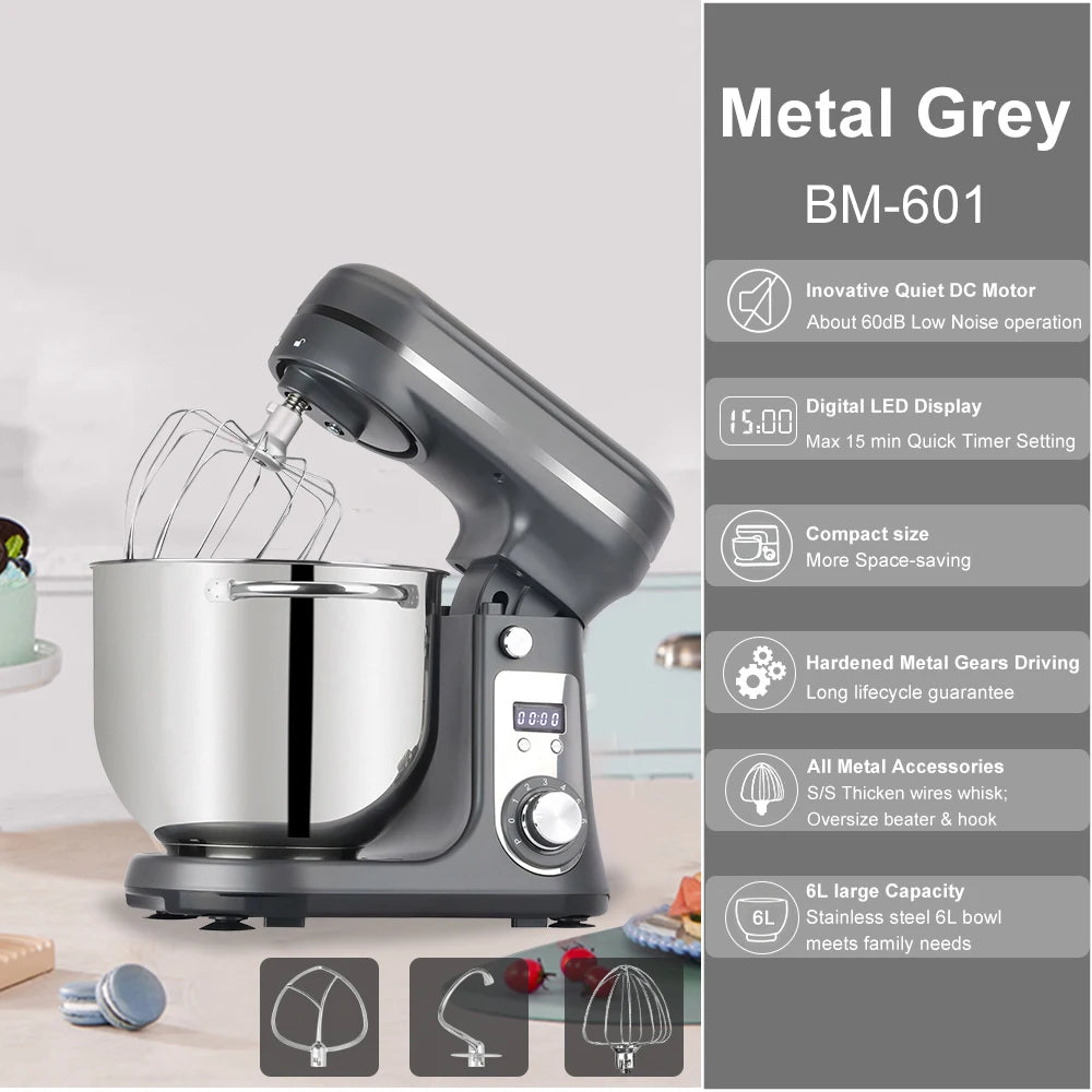 Biolomix 1200W Kitchen Stand Mixer With Blender Quiet Motor