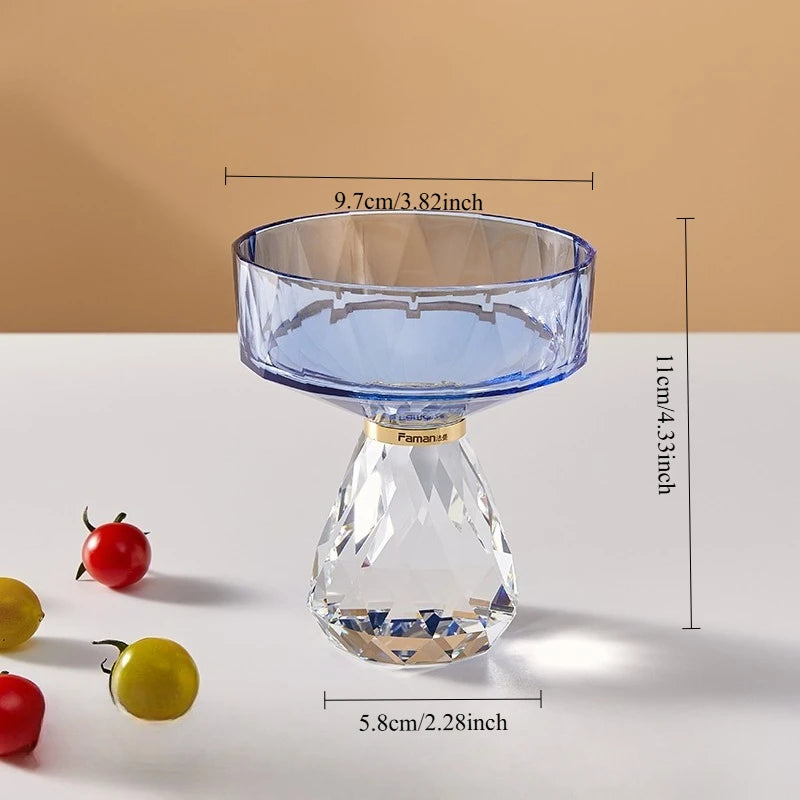K9 Crystal Glass Cake Stand,Crystal Glass Fruit Plate, Display Desserts Holder for Wedding Cakes Serving Platters