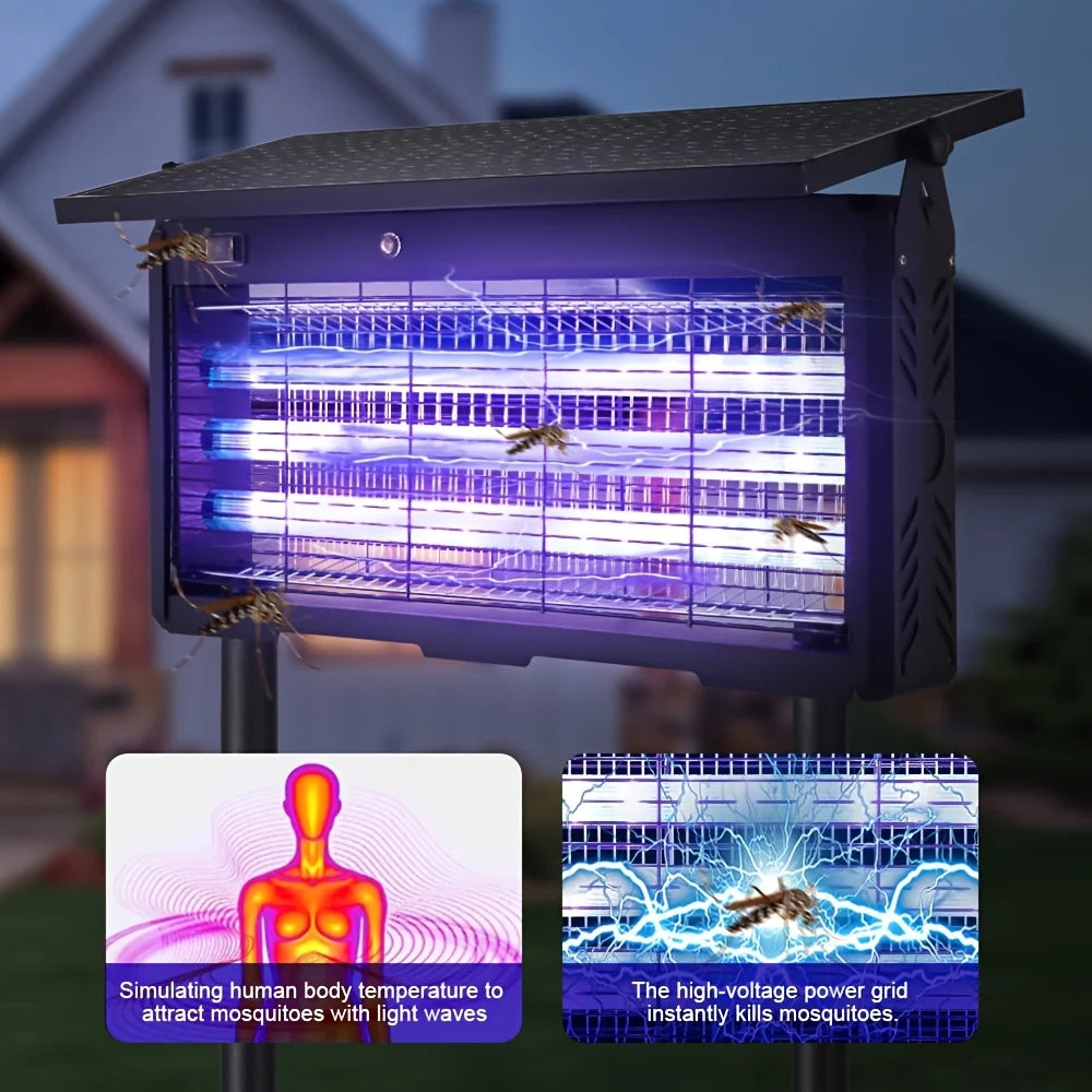 Outdoor Solar Mosquito Repellent Device Insect Killer Lamp