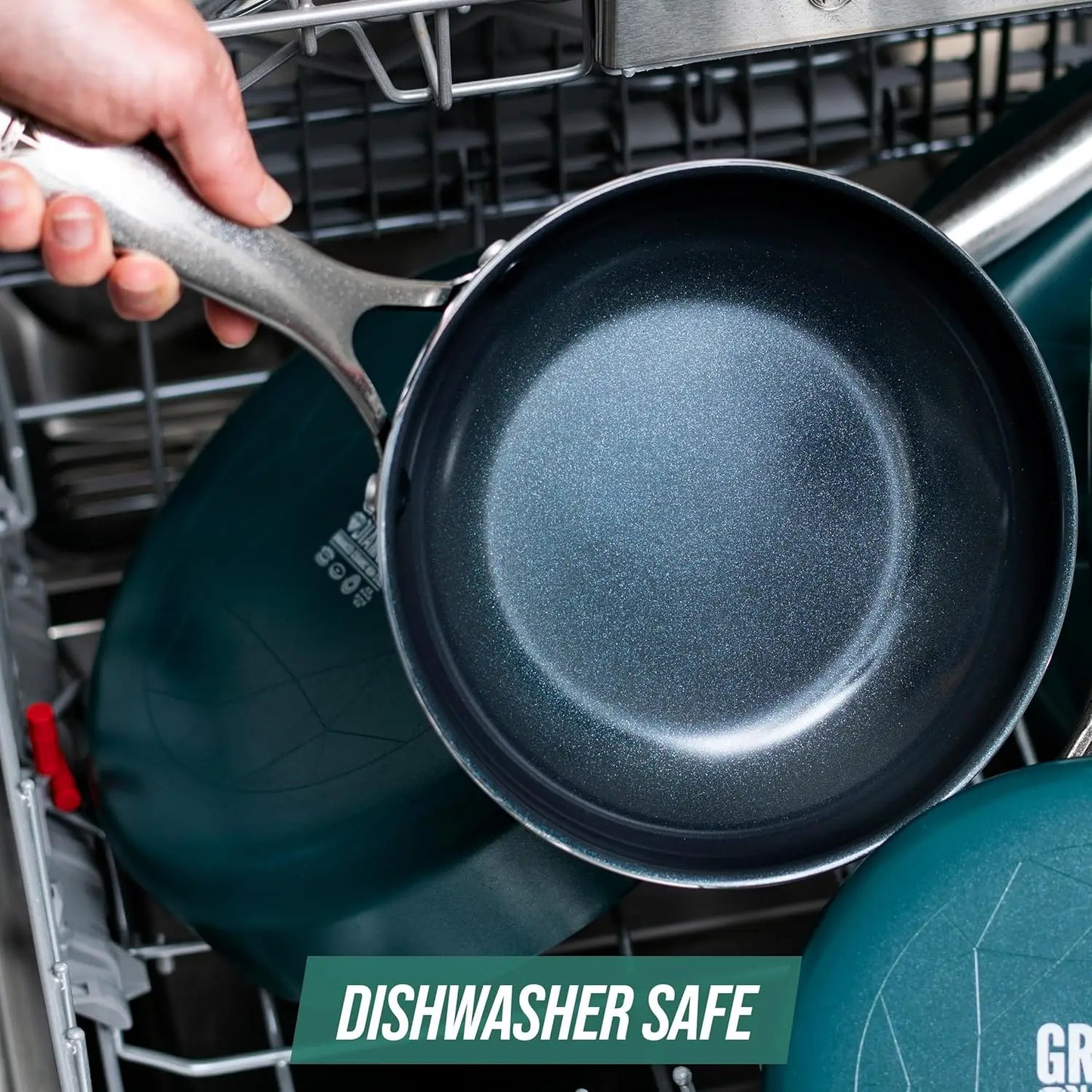 Diamond Infused Ceramic Nonstick Cookware And Bakeware Set PFAS Free