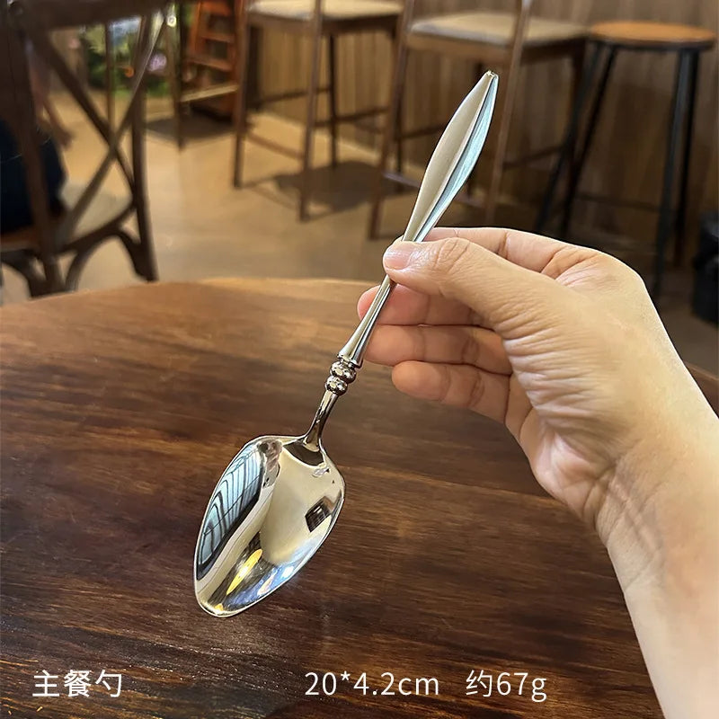 304 Stainless Steel Coffee Spoon Western Style Tableware Spoon Set