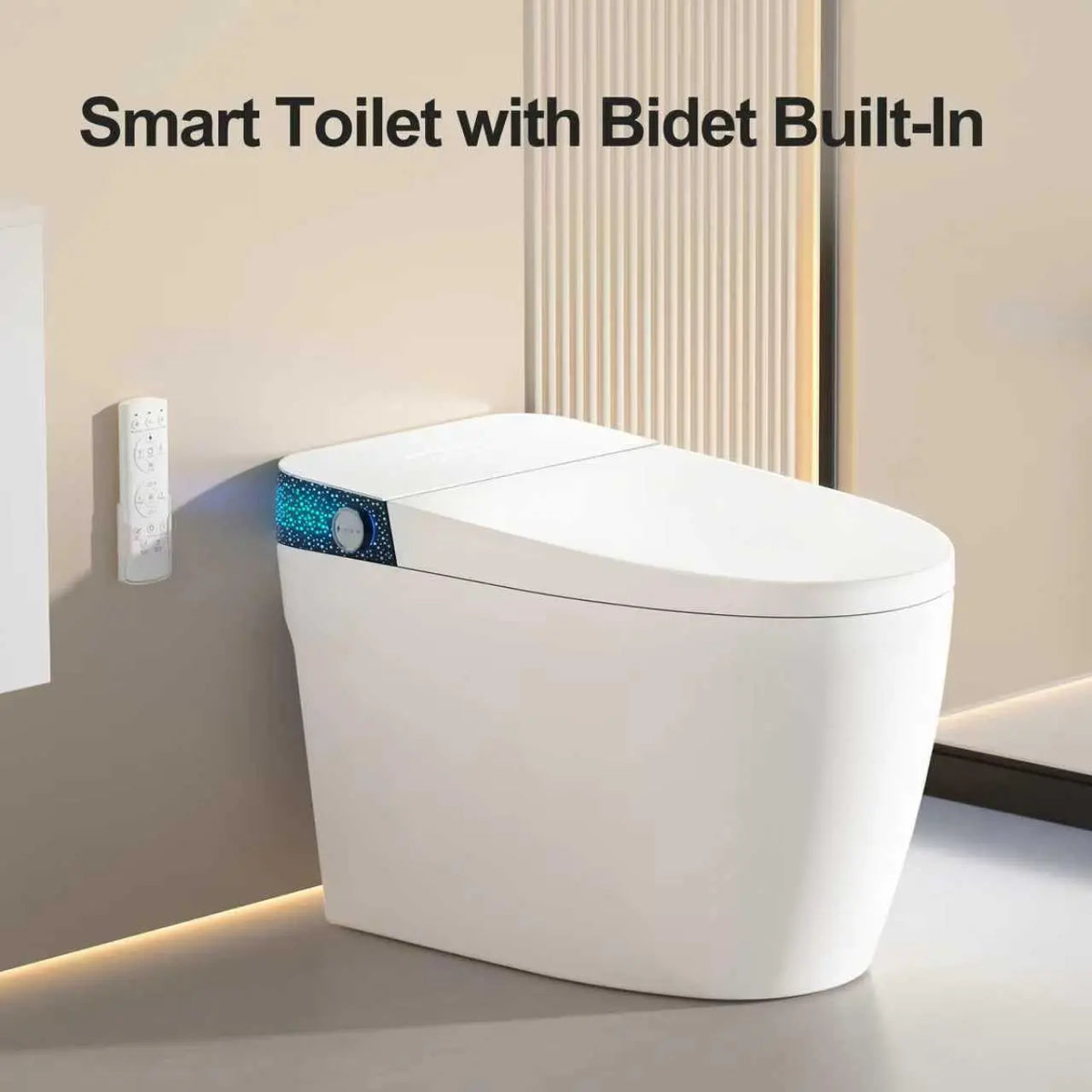 Modern Tankless Bidet Toilet With Automatic Opening Seat Lid