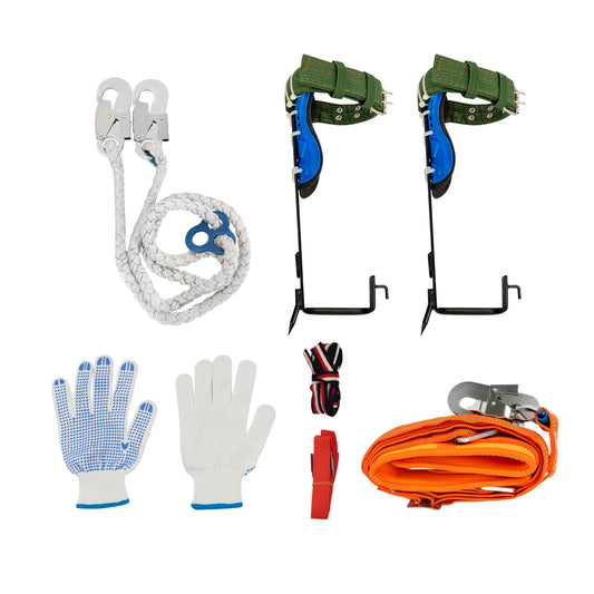 Tree Climbing Kit With Safety Belt And Wide Foot Pedal