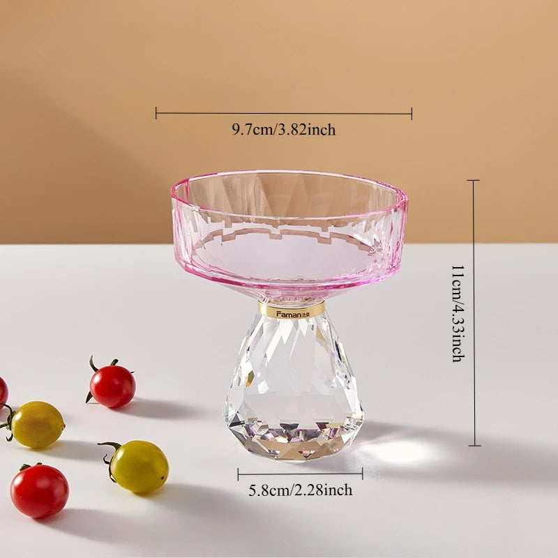 K9 Crystal Glass Cake Stand,Crystal Glass Fruit Plate, Display Desserts Holder for Wedding Cakes Serving Platters