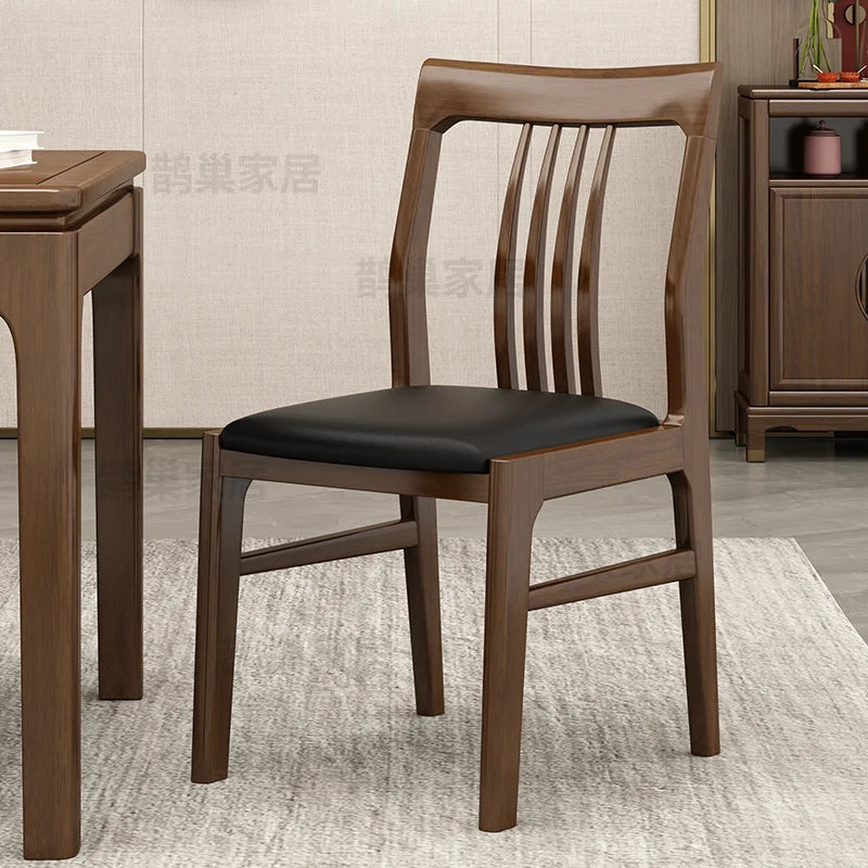 Elegant Wooden Dining Chairs For Living Room Modern Style