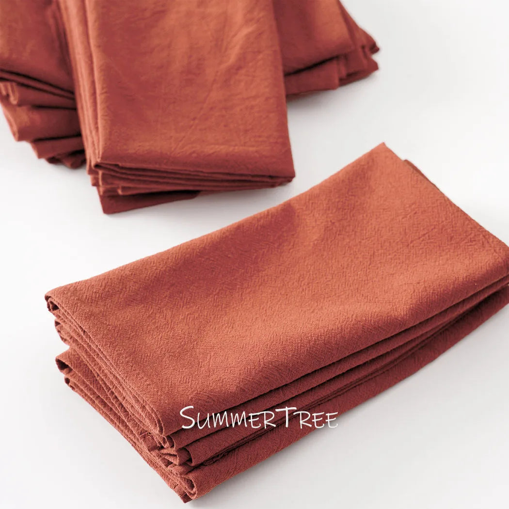 Summertree CN 50 Pack Plain Cotton Napkins For Dining Table