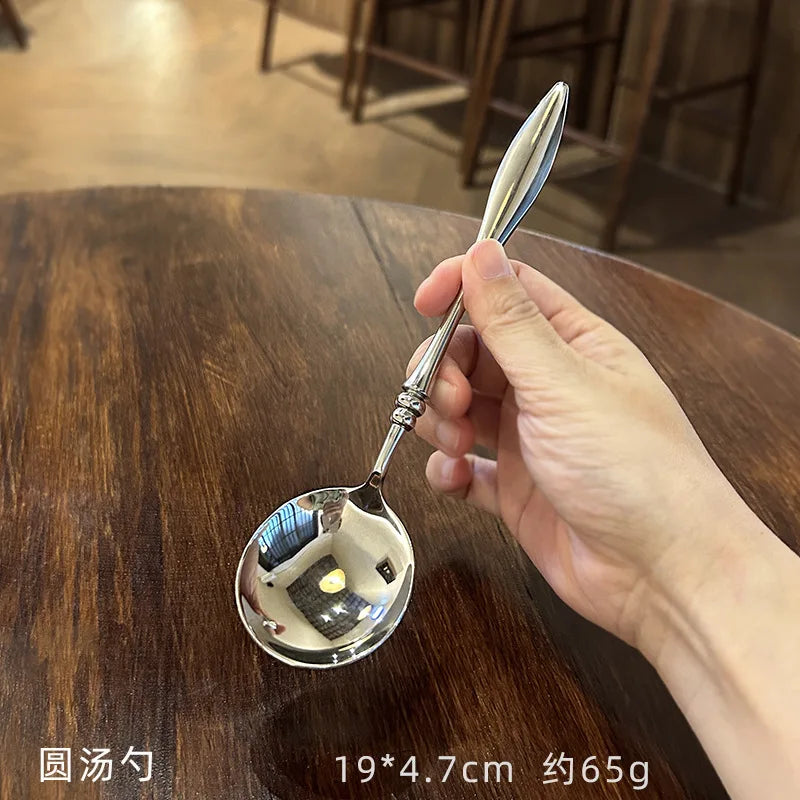 304 Stainless Steel Coffee Spoon Western Style Tableware Spoon Set