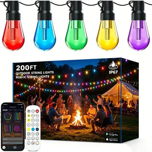 Outdoor IP67 Dimmable LED Shatterproof String Lights With IC