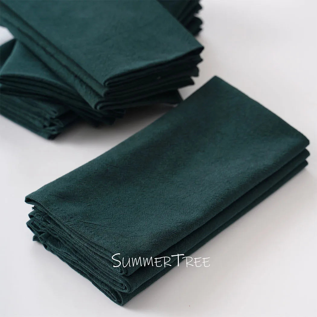 Summertree CN 50 Pack Plain Cotton Napkins For Dining Table