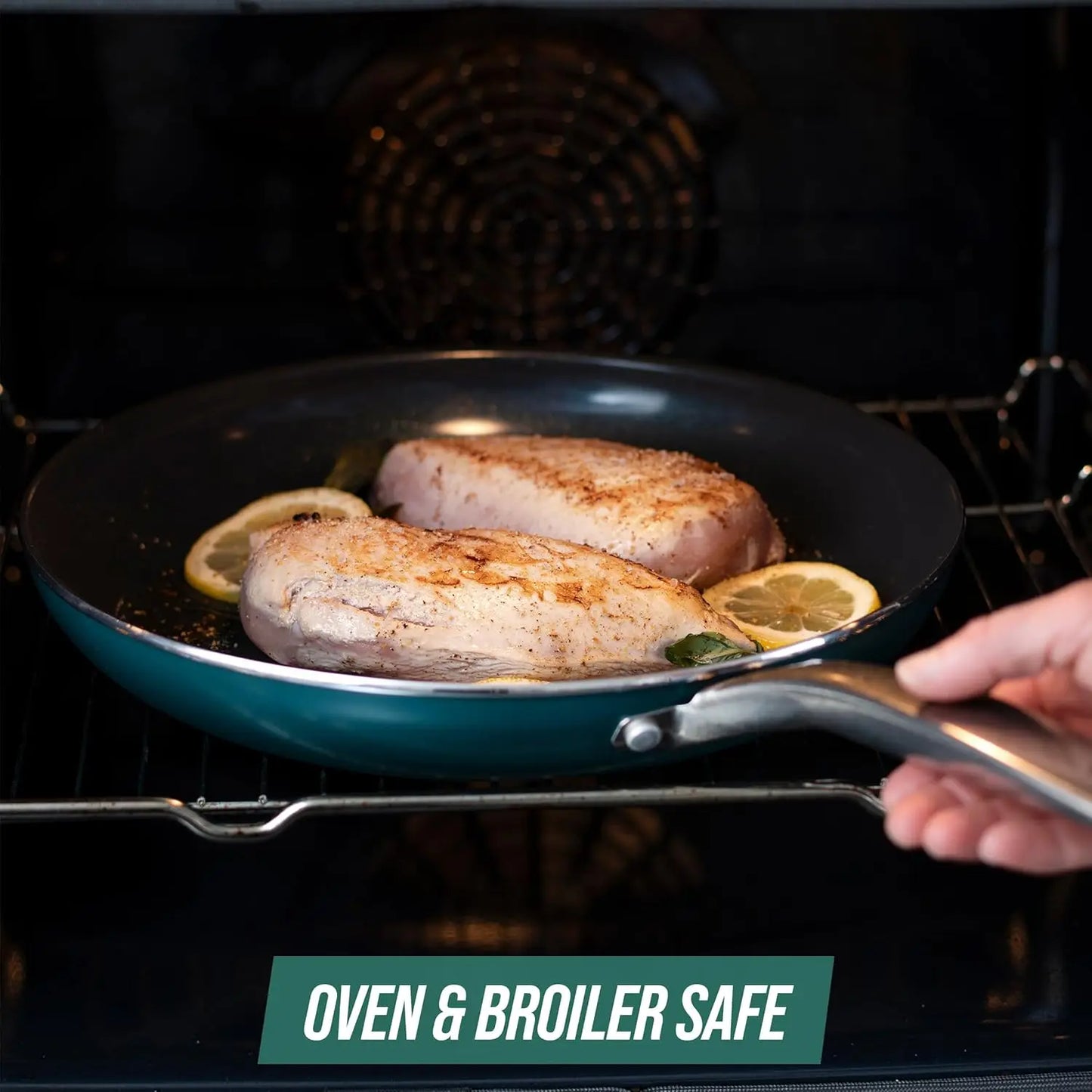 Diamond Infused Ceramic Nonstick Cookware And Bakeware Set PFAS Free