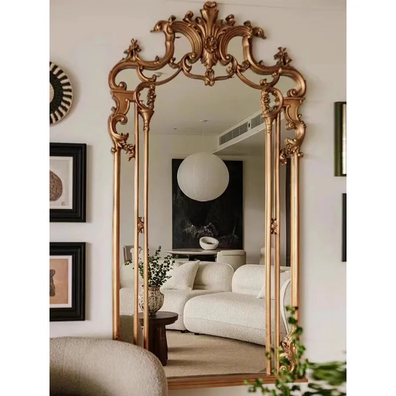 ZHIO Standing Decorative Mirror Arched Bedroom Decor