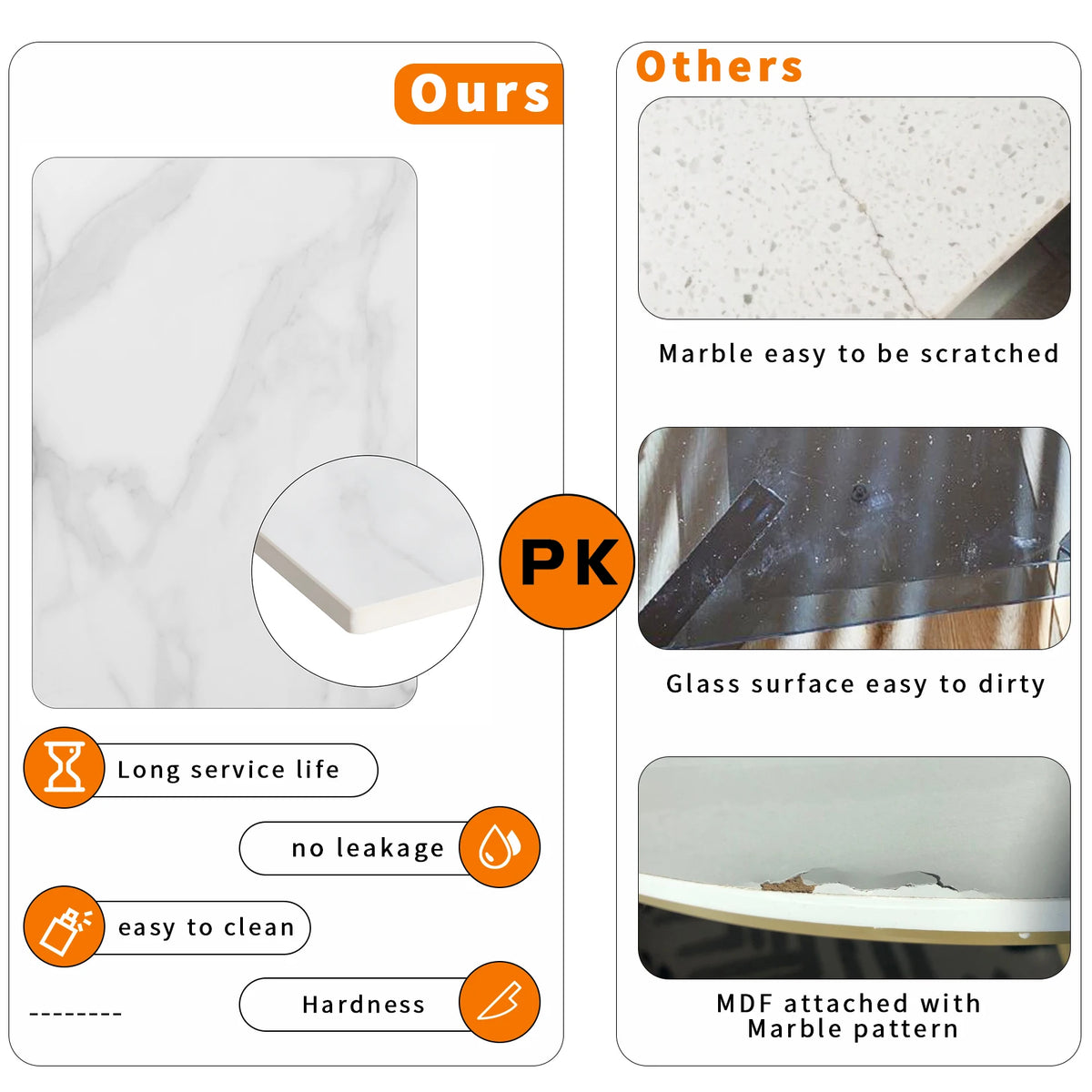 Modern Marble Console Table Iron Frame Hallway Sofa Table