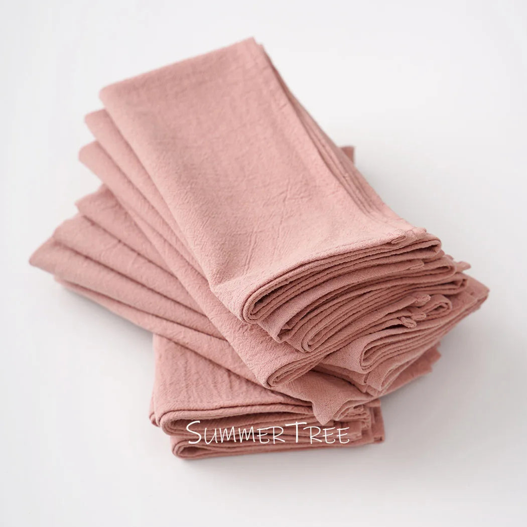 Summertree CN 50 Pack Plain Cotton Napkins For Dining Table