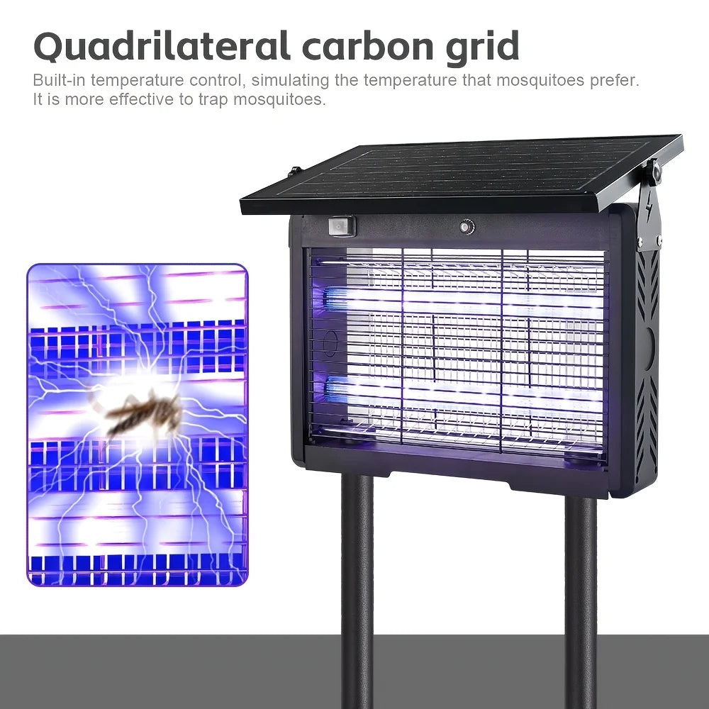 Outdoor Solar Mosquito Repellent Device Insect Killer Lamp