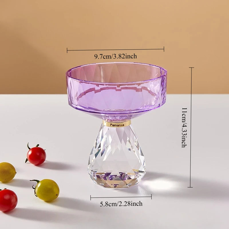 K9 Crystal Glass Cake Stand,Crystal Glass Fruit Plate, Display Desserts Holder for Wedding Cakes Serving Platters