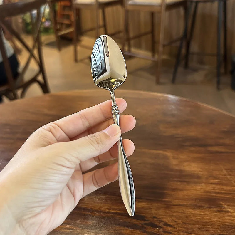 304 Stainless Steel Coffee Spoon Western Style Tableware Spoon Set